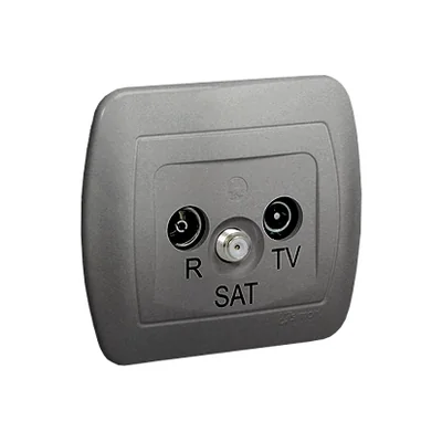 Gniazdo antenowe R-TV-SAT końcowe