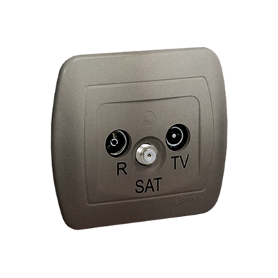 Gniazdo antenowe R-TV-SAT końcowe