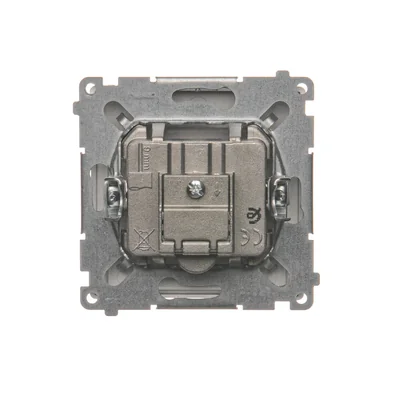 Gniazdo antenowe R-TV-SAT końcowe (moduł) inox (metalik)