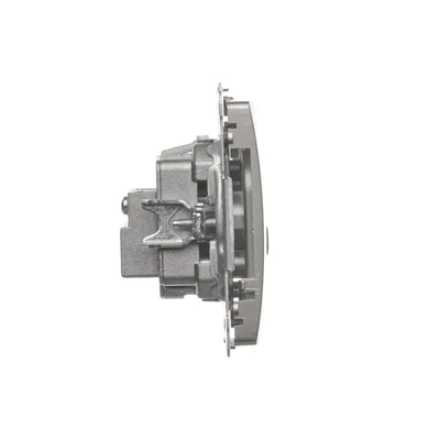 Gniazdo antenowe R-TV-SAT końcowe (moduł) satyna (metalik)