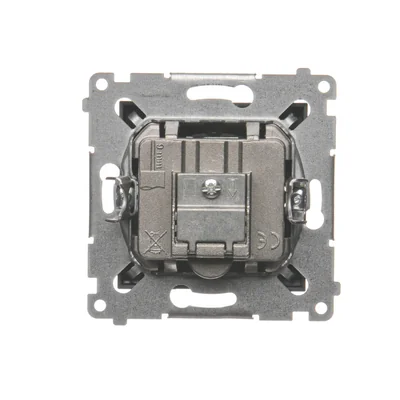 Gniazdo antenowe R-TV-SAT końcowe/zakończeniowe (moduł) antracyt (metalik)