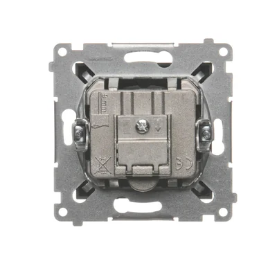 Gniazdo antenowe R-TV-SAT końcowe/zakończeniowe (moduł) brąz mat metalik