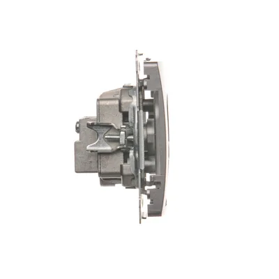 Gniazdo antenowe R-TV-SAT przelotowe (moduł) inox (metalik)