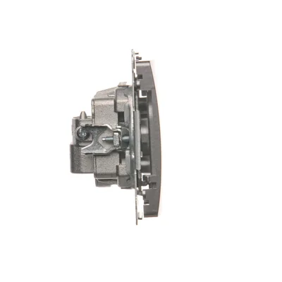 Gniazdo antenowe R-TV zakończeniowe do gniazd przelotowych (moduł) inox (metalik)