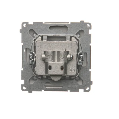 Gniazdo antenowe R-TV zakończeniowe do gniazd przelotowych (moduł) inox (metalik)