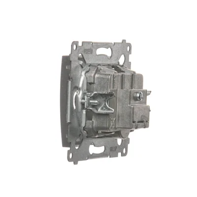 Gniazdo antenowe R-TV zakończeniowe do gniazd przelotowych (moduł) srebrny (metalik)