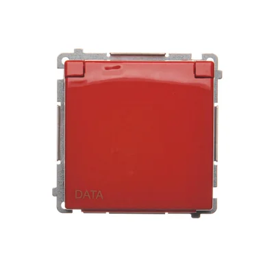 Gniazdo DATA do wersji IP44 (moduł) 230V, czerwone