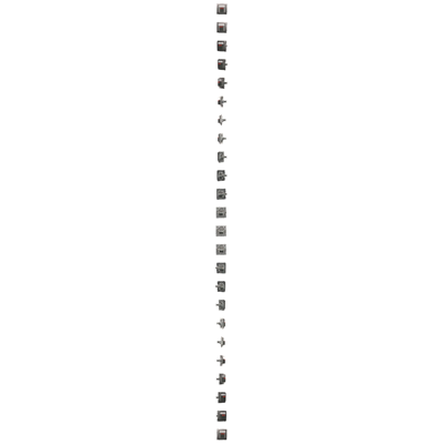 Gniazdo głośnikowe 2-krotne z polem opisowym (moduł) inox metalik