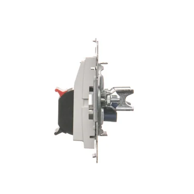 Gniazdo głośnikowe 4-krotne z polem opisowym (moduł) białe