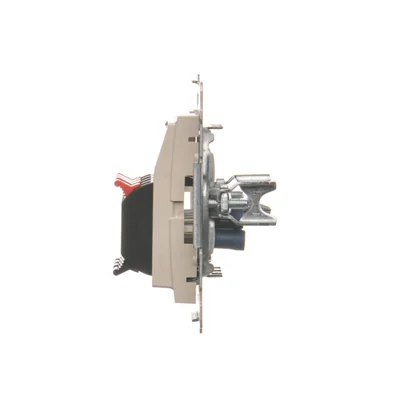 Gniazdo głośnikowe 4-krotne z polem opisowym (moduł) krem