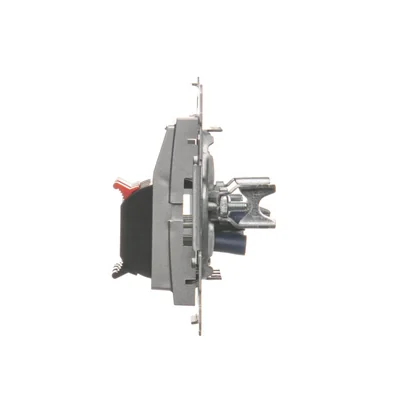 Gniazdo głośnikowe 4-krotne z polem opisowym (moduł) srebrny (metalik)