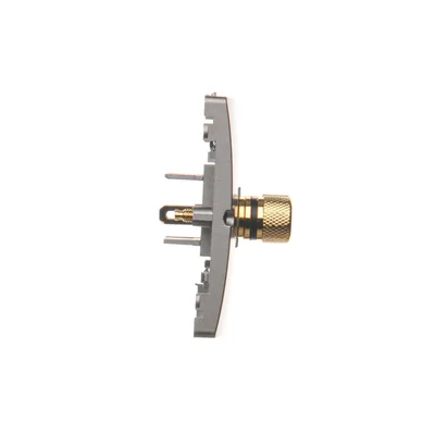 Gniazdo głośnikowe pojedyncze -1 kolumna głośnikowa (moduł) inox (metalik)