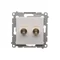 Gniazdo głośnikowe pojedyncze (moduł) białe
