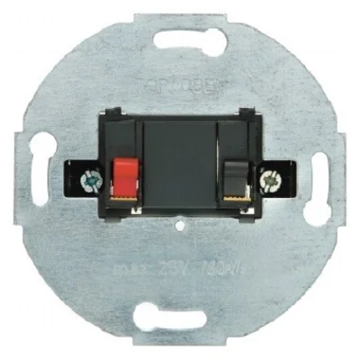 Gniazdo głośnikowe stereofoniczne podwójne antracyt