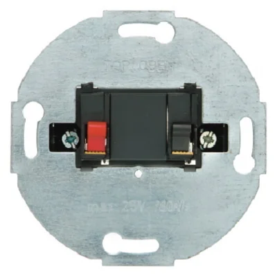 Gniazdo głośnikowe stereofoniczne pojedyncze antracyt