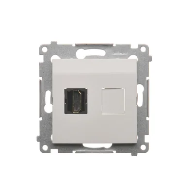 Gniazdo HDMI (moduł) białe