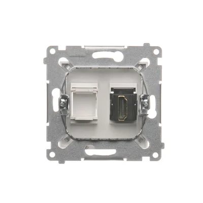 Gniazdo HDMI (moduł) białe