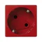 Gniazdo K45 DATA z kluczem schuko 16A, 230V szybkozłączki czerwony