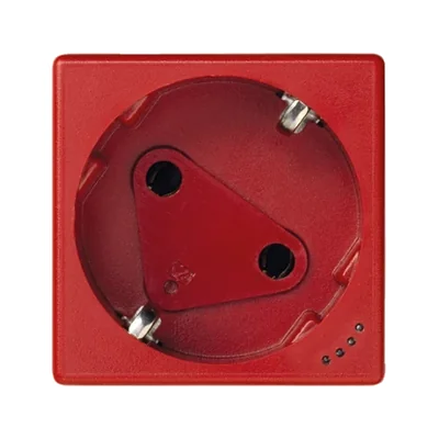 Gniazdo K45 DATA z kluczem schuko 16A, 230V ze wskaźnikiem zasilania czerwony