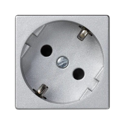 Gniazdo K45 schuko 16A, 230V aluminium