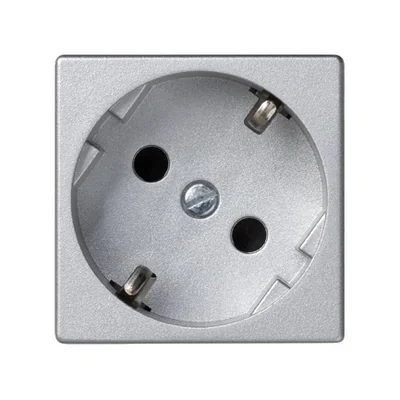 Gniazdo K45 z schuko 16A, 230V, szybkozłączki, aluminium