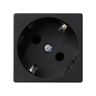 Gniazdo K45 z schuko 16A, 230V, szybkozłączki, szary grafit