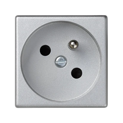 Gniazdo K45 z uziemieniem 16A, 230V, aluminium