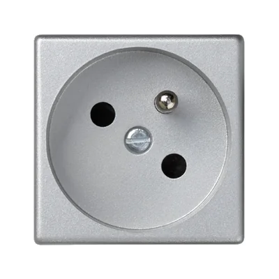 Gniazdo K45 z uziemieniem 16A, 230V, aluminium