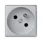 Gniazdo K45 z uziemieniem 16A, 230V, aluminium