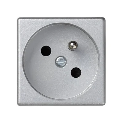 Gniazdo K45 z uziemieniem 16A, 230V, aluminium