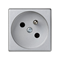 Gniazdo K45 z uziemieniem 16A, 230V, aluminium
