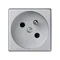 Gniazdo K45 z uziemieniem 16A, 230V, aluminium