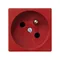 Gniazdo K45 z uziemieniem 16A, 230V, czerwony