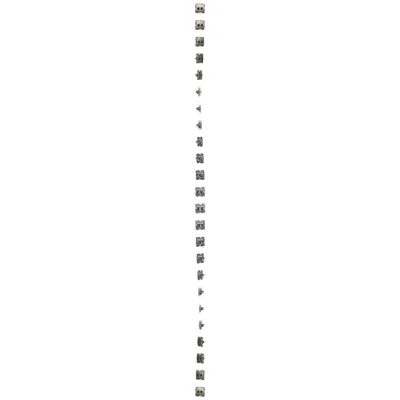 Gniazdo komputerowe podwójne RJ45 kategoria 6 z przesłoną przeciwkurzową (moduł) złoty (metalik)