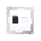 Gniazdo komputerowe pojedyncze RJ45 kategoria 6 z przesłoną przeciwkurzową (moduł) białe