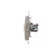 Gniazdo komputerowe RJ45 kat. 5e + RJ12 (moduł) złoty (metalik)
