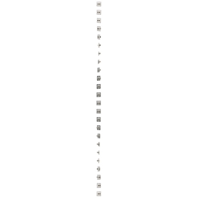Gniazdo komputerowe RJ45 kat. 6 podwójne ekranowane białe