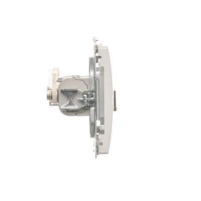 Gniazdo komputerowe RJ45 kat. 6 podwójne ekranowane białe