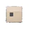 Gniazdo komputerowe RJ45 kat. 6 pojedyncze beżowy