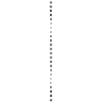 Gniazdo komputerowe RJ45 kat. 6 pojedyncze ekranowane inox metalik