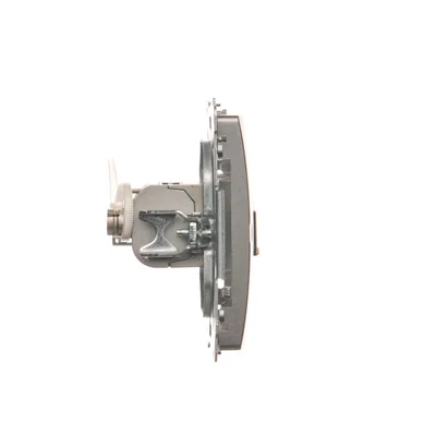 Gniazdo komputerowe RJ45 kat. 6 pojedyncze ekranowane inox metalik