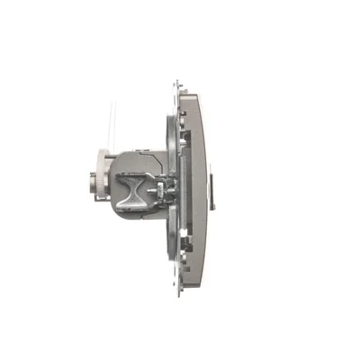 Gniazdo komputerowe RJ45 kat. 6 pojedyncze ekranowane satyna metalik