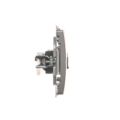 Gniazdo komputerowe RJ45 kat. 6 pojedyncze inox metalik