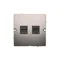 Gniazdo komputerowe RJ45 kat.5e + RJ11 (moduł) inox (metalik)