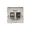 Gniazdo komputerowe RJ45 kat.5e + RJ11 (moduł) inox (metalik)