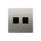 Gniazdo komputerowe RJ45 kat.5e + RJ11 (moduł) satyna (metalik)