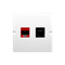 Gniazdo komputerowe RJ45 kat.5e + RJ12 (moduł) białe