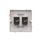 Gniazdo komputerowe RJ45 podwójne kat. 5e (moduł) inox (metalik)