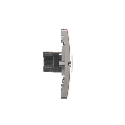 Gniazdo komputerowe RJ45 podwójne kat. 5e (moduł) inox (metalik)