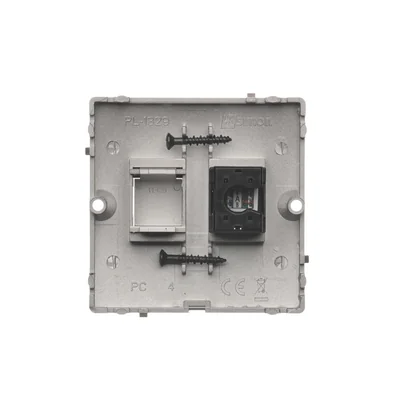 Gniazdo komputerowe RJ45 pojedyncze kat. 5e (moduł) satyna (metalik)